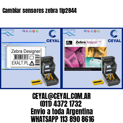 Cambiar sensores zebra tlp2844