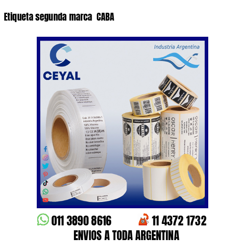 Etiqueta segunda marca  CABA