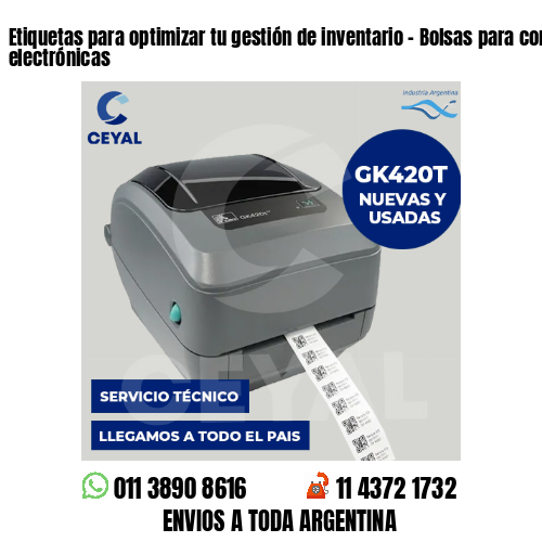 Etiquetas para optimizar tu gestión de inventario – Bolsas para compras electrónicas