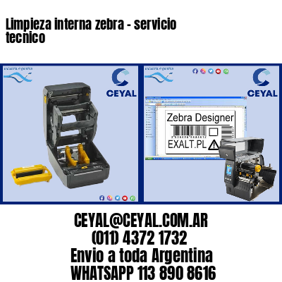 Limpieza interna zebra – servicio tecnico