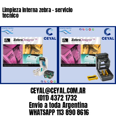 Limpieza interna zebra – servicio tecnico