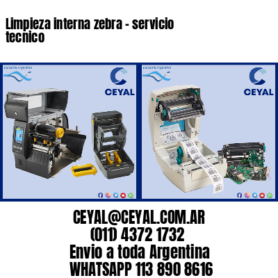 Limpieza interna zebra – servicio tecnico
