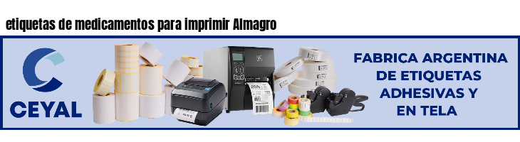 etiquetas de medicamentos para imprimir Almagro