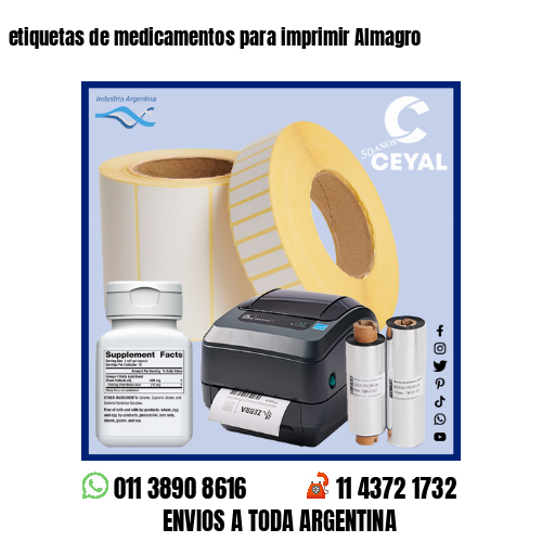 etiquetas de medicamentos para imprimir Almagro