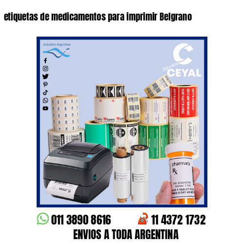 etiquetas de medicamentos para imprimir Belgrano