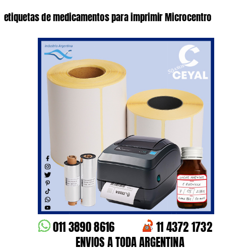 etiquetas de medicamentos para imprimir Microcentro