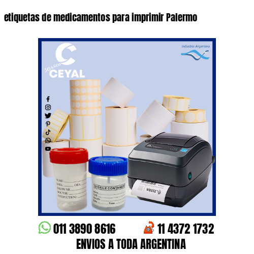 etiquetas de medicamentos para imprimir Palermo