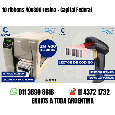 10 ribbons 40x300 resina - Capital Federal
