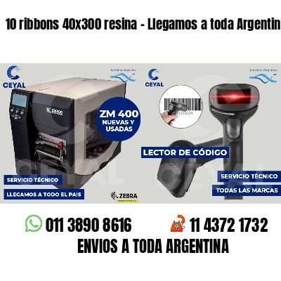 10 ribbons 40x300 resina - Llegamos a toda Argentina