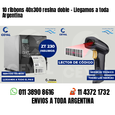 10 ribbons 40x300 resina doble - Llegamos a toda Argentina