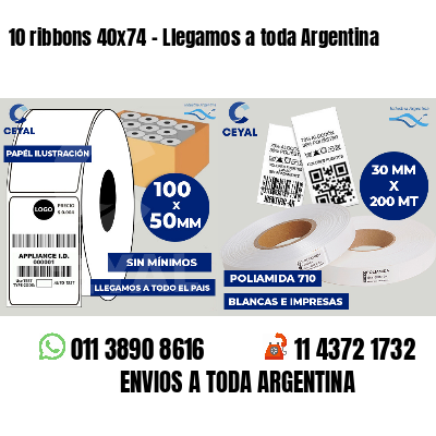 10 ribbons 40x74 - Llegamos a toda Argentina