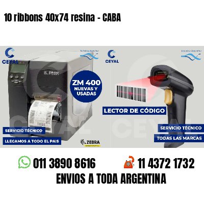 10 ribbons 40x74 resina - CABA