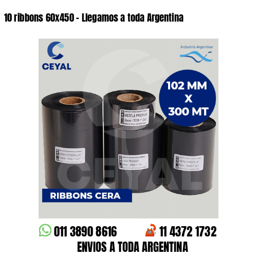 10 ribbons 60×450 – Llegamos a toda Argentina