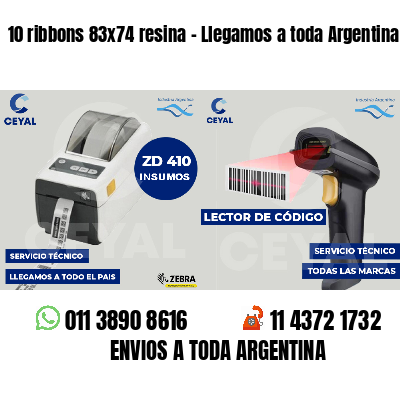 10 ribbons 83x74 resina - Llegamos a toda Argentina