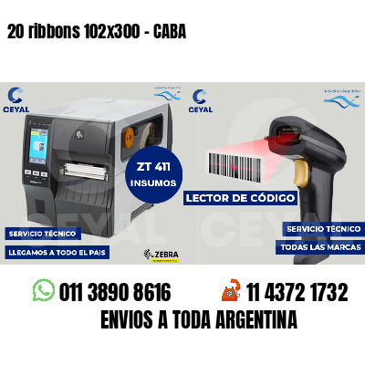 20 ribbons 102x300 - CABA