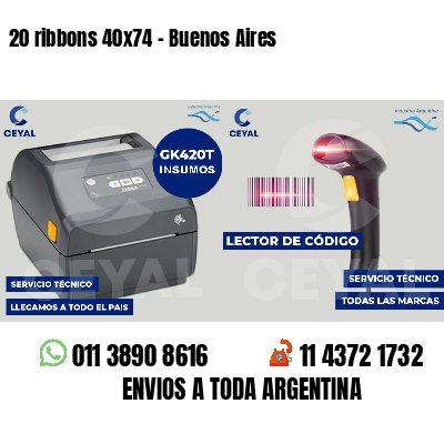 20 ribbons 40x74 - Buenos Aires