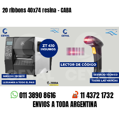 20 ribbons 40x74 resina - CABA