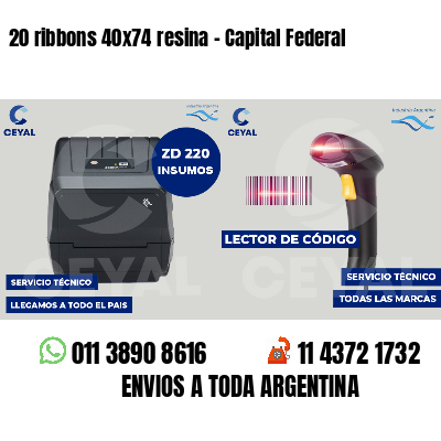 20 ribbons 40x74 resina - Capital Federal