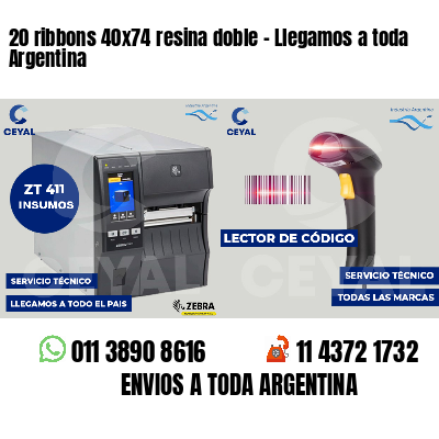 20 ribbons 40x74 resina doble - Llegamos a toda Argentina