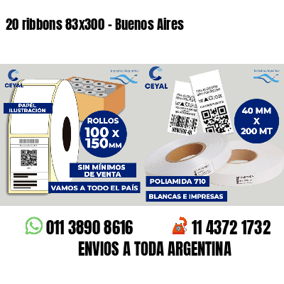 20 ribbons 83x300 - Buenos Aires