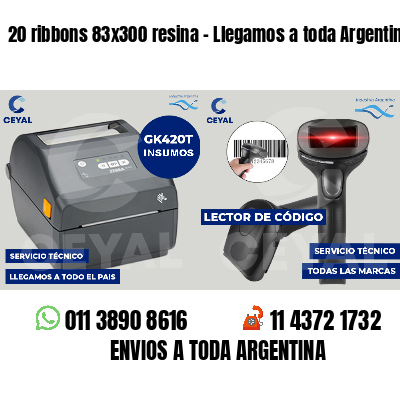 20 ribbons 83x300 resina - Llegamos a toda Argentina