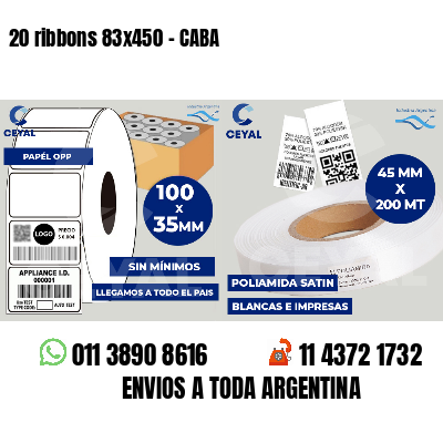 20 ribbons 83x450 - CABA