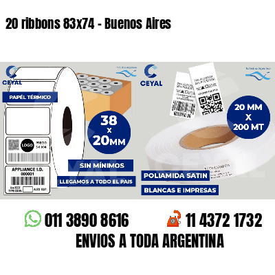 20 ribbons 83x74 - Buenos Aires