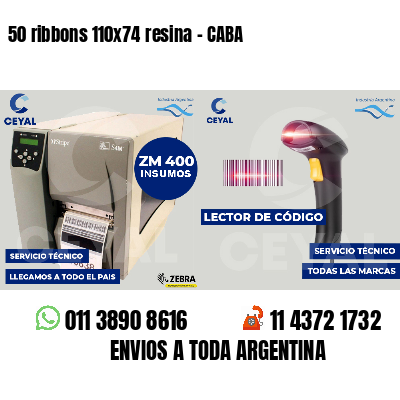 50 ribbons 110x74 resina - CABA