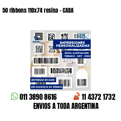 50 ribbons 110x74 resina - CABA