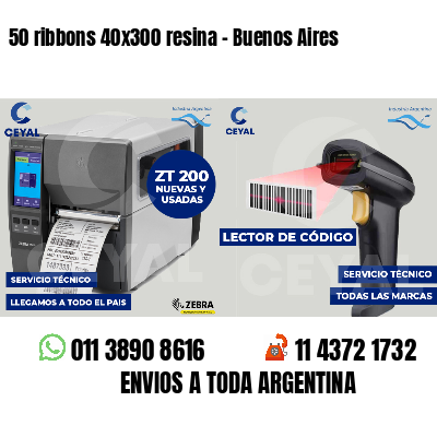 50 ribbons 40x300 resina - Buenos Aires
