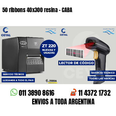 50 ribbons 40x300 resina - CABA