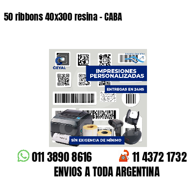 50 ribbons 40x300 resina - CABA