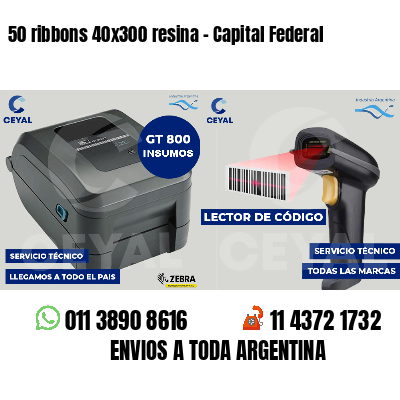 50 ribbons 40x300 resina - Capital Federal