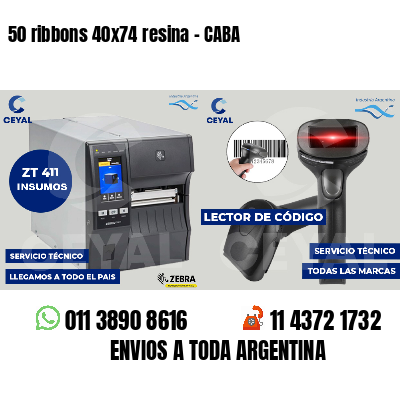 50 ribbons 40x74 resina - CABA