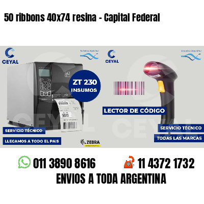 50 ribbons 40x74 resina - Capital Federal