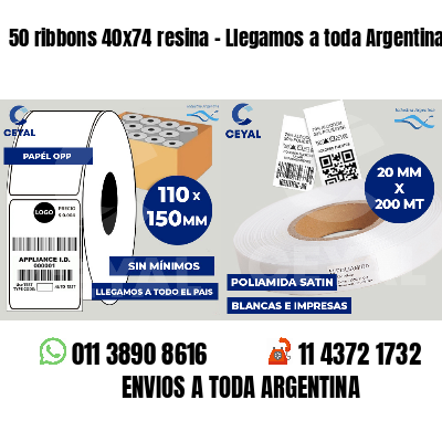 50 ribbons 40x74 resina - Llegamos a toda Argentina