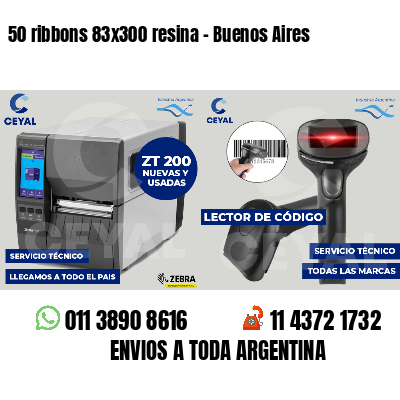 50 ribbons 83x300 resina - Buenos Aires