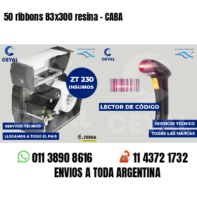 50 ribbons 83x300 resina - CABA