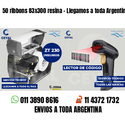 50 ribbons 83x300 resina - Llegamos a toda Argentina