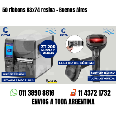 50 ribbons 83x74 resina - Buenos Aires