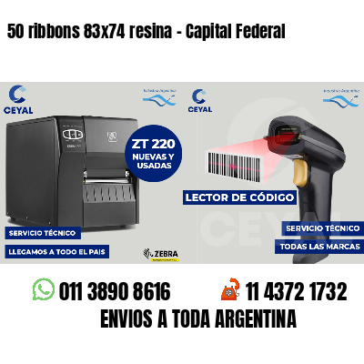 50 ribbons 83x74 resina - Capital Federal
