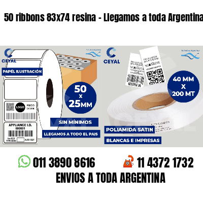 50 ribbons 83x74 resina - Llegamos a toda Argentina