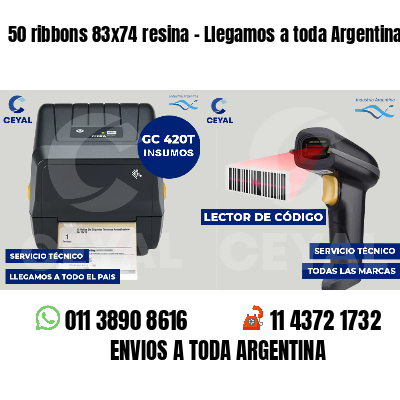 50 ribbons 83x74 resina - Llegamos a toda Argentina