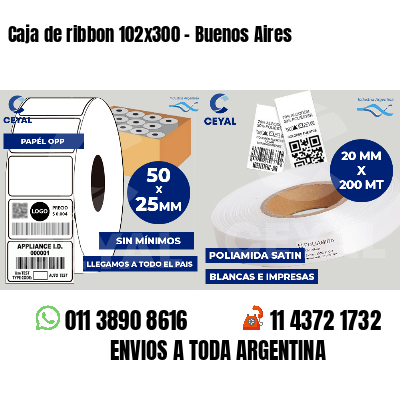 Caja de ribbon 102x300 - Buenos Aires