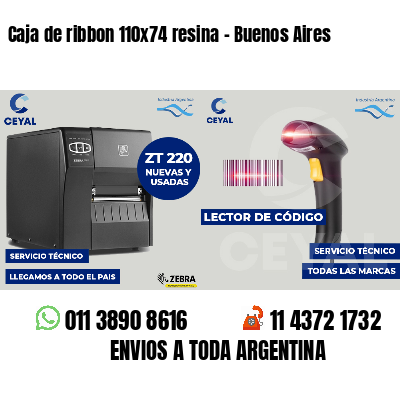 Caja de ribbon 110x74 resina - Buenos Aires