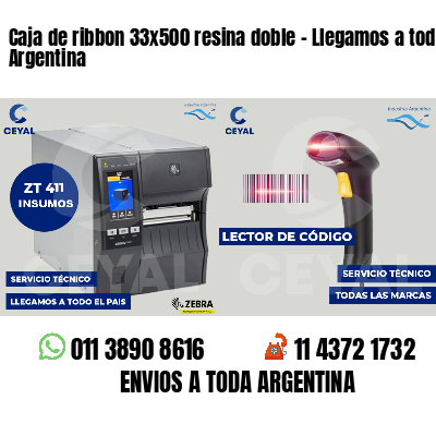 Caja de ribbon 33x500 resina doble - Llegamos a toda Argentina
