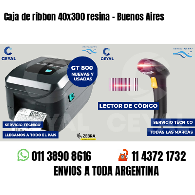 Caja de ribbon 40x300 resina - Buenos Aires