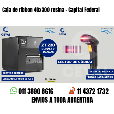 Caja de ribbon 40x300 resina - Capital Federal