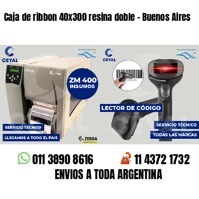 Caja de ribbon 40x300 resina doble - Buenos Aires