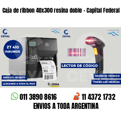 Caja de ribbon 40x300 resina doble - Capital Federal